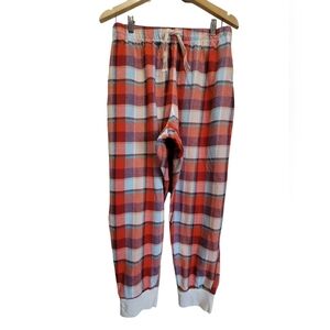 2X 100% Cotton Plaid Pajama Pants with Front Pockets